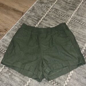 Old navy linen shorts Olive green XS drawstring